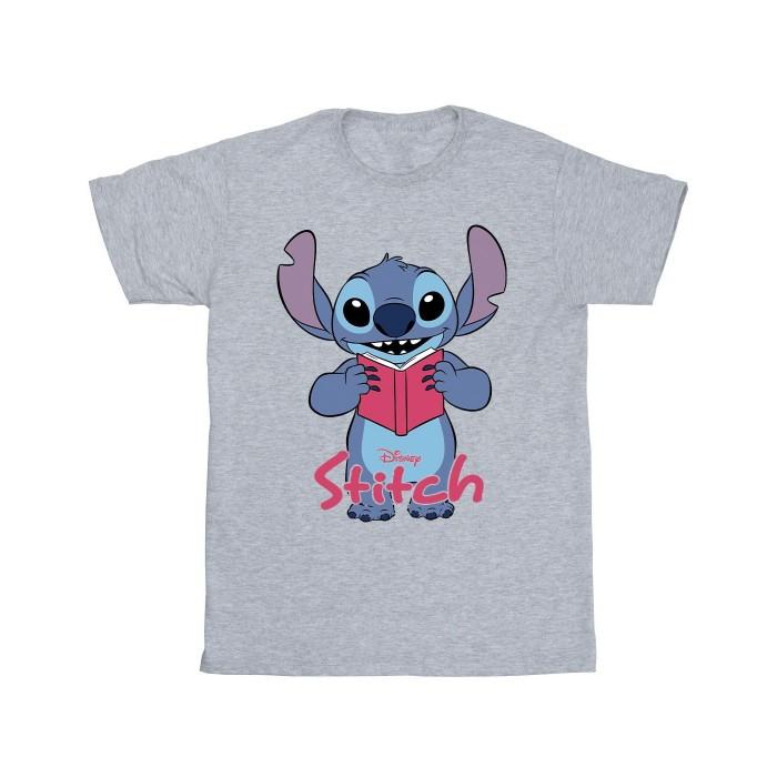 Lilo & Stitch Mens Reading Standing T-Shirt