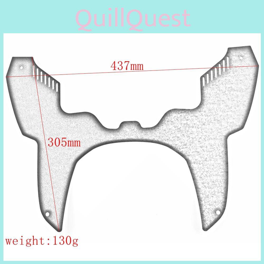 Black Fork Sleek Deflector For Crf1100l Adventure Bike Fuel Tank Cover 2020 To 2022