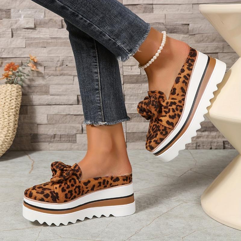 Women's Slip-On Round Toe High Heel Half-Calf Slippers - Soft Fabric Upper & PU Sole, Thick Cushioned Insole, Comfortable Indoor/Outdoor Casual Shoes