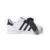 Adidas Originals Superstar Comfortable Non-Slip Low-Top Walking Shoes Baby Shoes White Black Q47380