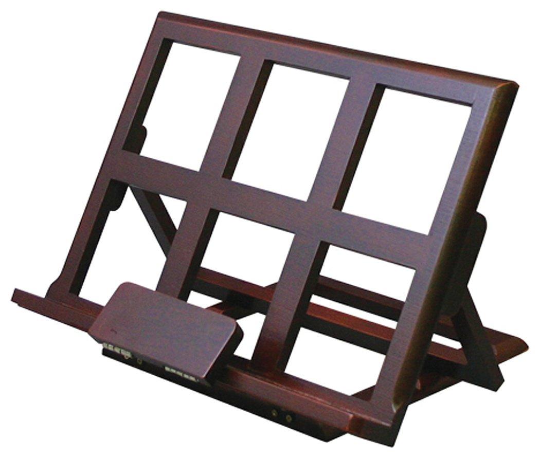 

Marujyu Adjustable Book Stand Reading Holder Desk Cookbook Tablet Document Support Foldable Portable Study Kitchen Office коричневый