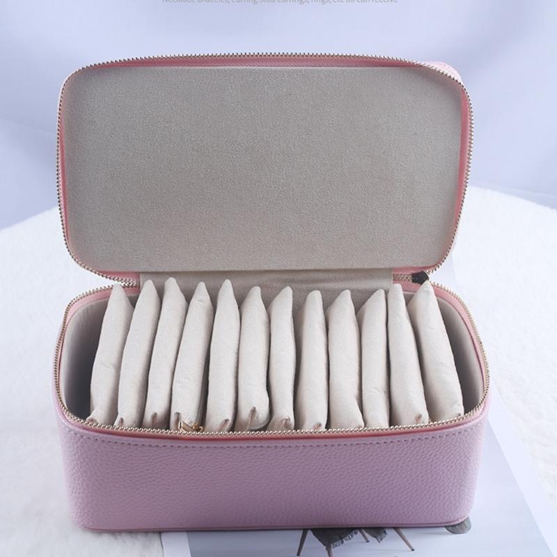 Elegant Leather Jewelry Box Stylish Jewelry Case Jewelry Storage Box Practical Jewelry Display Box Storage Holder