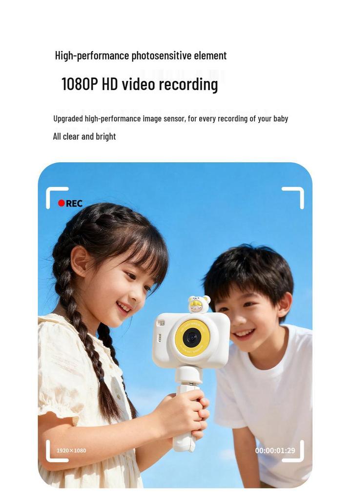 GEEKPAPA A6 Kids' Digital Camera: Trendy Toy Design, High-Quality Pixels, Perfect for Students and As a Birthday Gift.