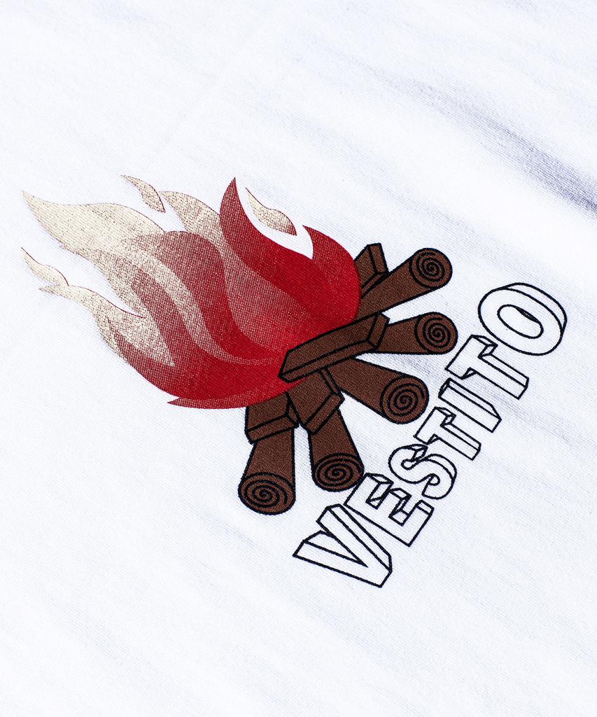 VESTITO Colored Campfire White T-Shirt