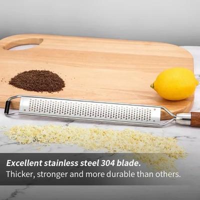 Lemon Zester Grater Heavy Duty Kitchen Tool for Cheese,Ginger,Garlic,Chocolate,Vegetables Fruits Stainless Steel Butter Grater