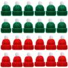 10pcs DIY Christmas Mini Knitting Doll Hats Ornaments Mini Wool Hat  Christmas Ornaments
