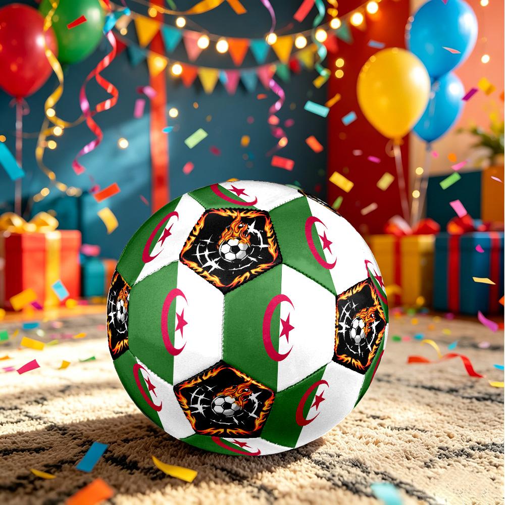 1 Stück Algerien Sport Thema Größe 5 Fußball Professionelles Spiel Training Fußball Indoor & Outdoor Sportball Leicht Langlebig c6645