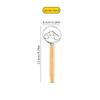 Wooden Handle Stainless Steel Flour Sifter & Egg Beater Dough Mixer