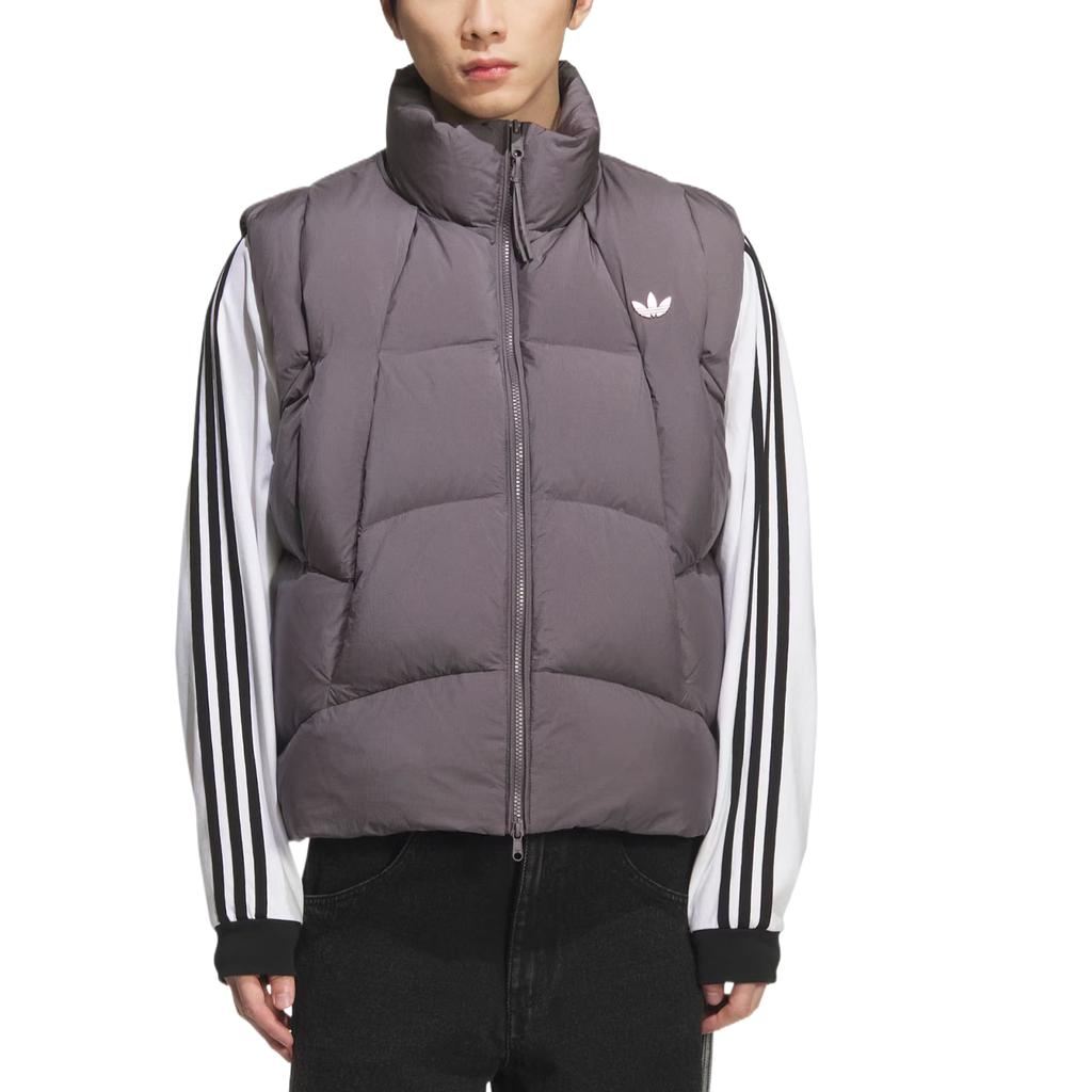 adidas Originals Vests Unisex Stratum Gray/Dark Silver Metal Stand Collar Other KV3986