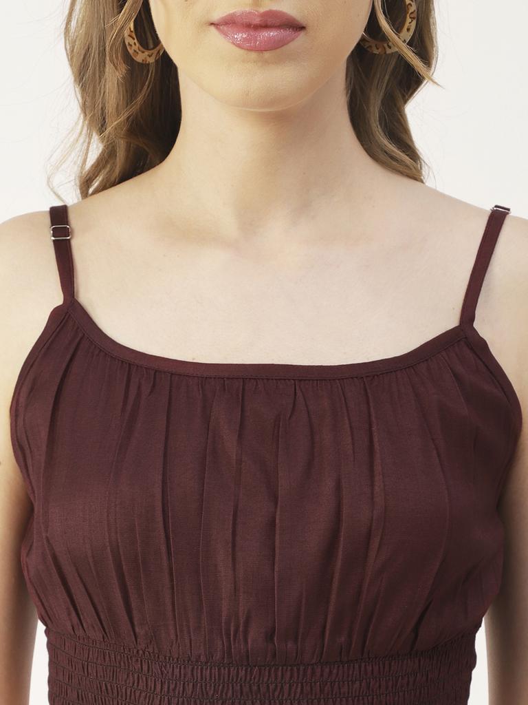 Moomaya Printed Summer Coord Set, 2 Pcs Set Crop Top with Palazzo Women