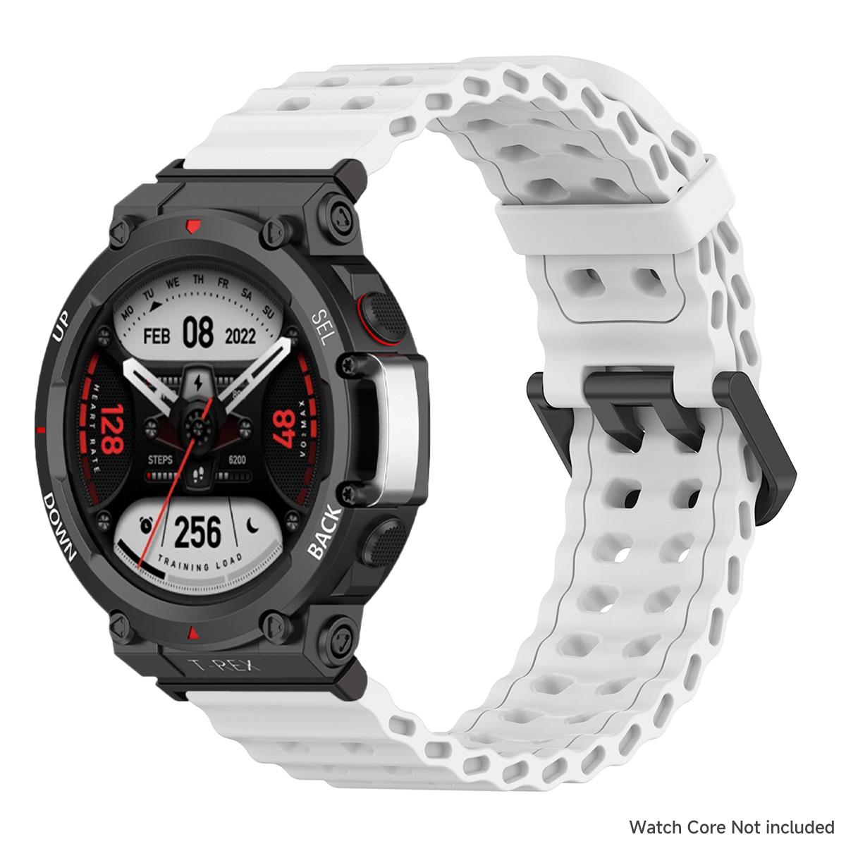 

Двухцветный спортивный силиконовый ремешок для Amazfit T-Rex 3/2/ultra, ремешок для Huami Amazfit T-Rex Pro, ремешок для смарт-часов for T-rex 2 ultra