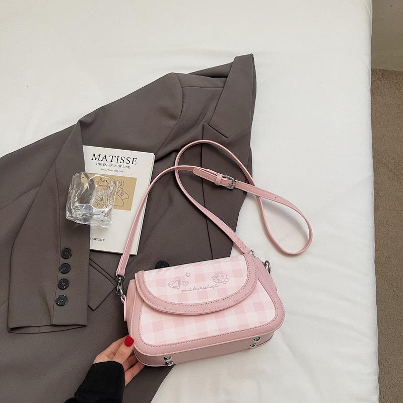 2025 Summer New Small Square Bag Fashion Trend Simple High Value Casual Shoulder Armpit Bag Fashionable Handbag