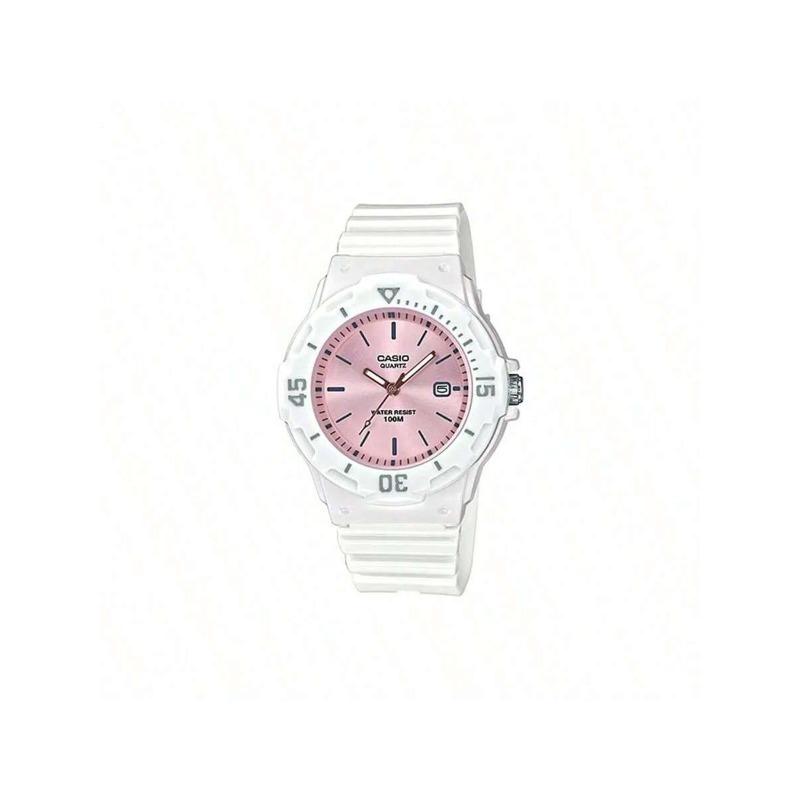 CASIO YOUTH Series Diving-style cartoon design, classic pointer, waterproof quartz movement, strap, Japanese-Korean women s watch,. LRW-200H розовый