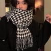 A New Thick Checkered Faux Cashmere Scarf for Women in Winter A Warm and Versatile Shawl with A High End Feel  and A Soft and Glutinous Scarf
