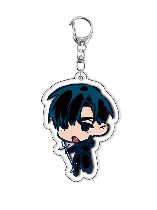 1 beliebter Anime Alien Clown 2D flacher Acryl-Schlüsselanhänger, geeignet für Zubehör-Taschen-Schlüsselanhänger, Fan-Geschenk Autoanhänger, Autoschlüsselanhänger