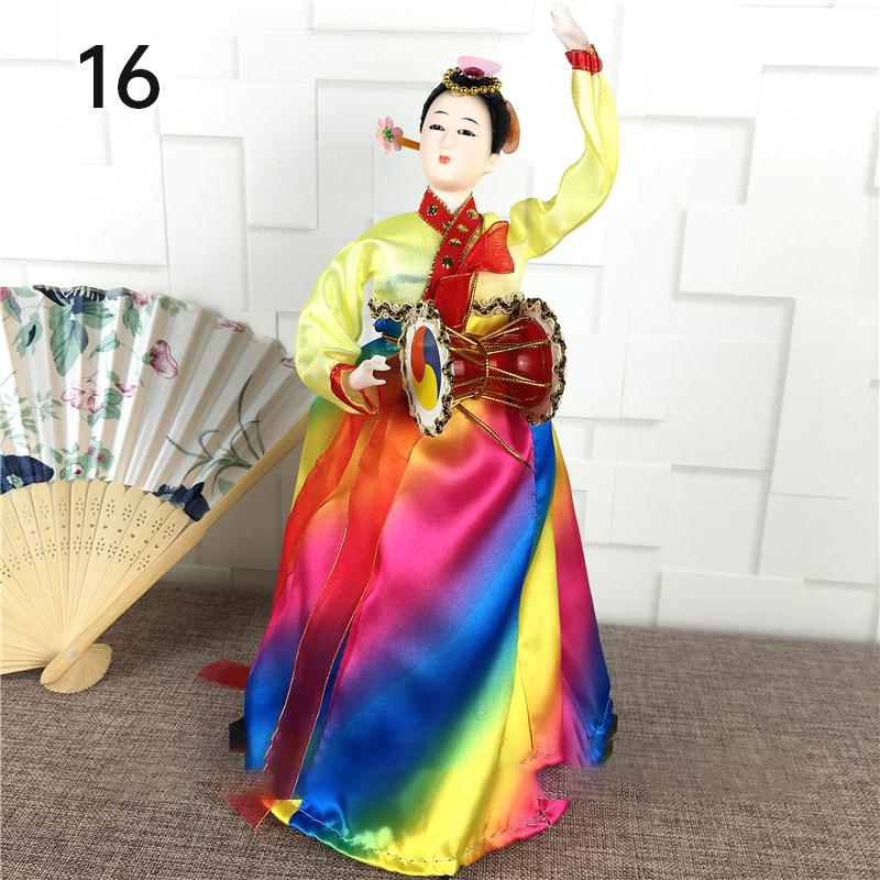 Korean Palace Hanbok Doll Ornament Princess Korean Drama Doll Toy Restaurant Home Decor Display Miniatures Desktop Ornament Gift