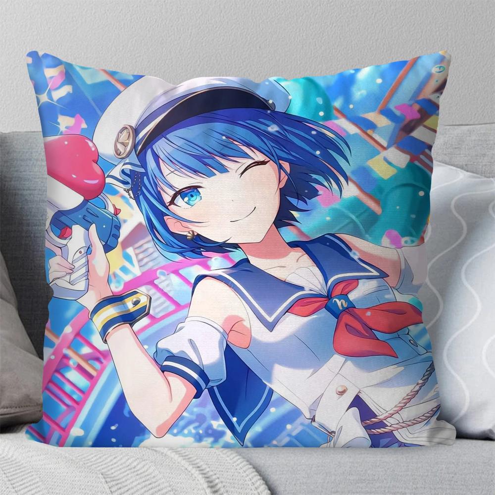 Kiritani Haruka Animation Game Project Sekai Pillow Case Square Pillow Bedroom Sofa LeisureCar Living Room Home Decoration 40X40
