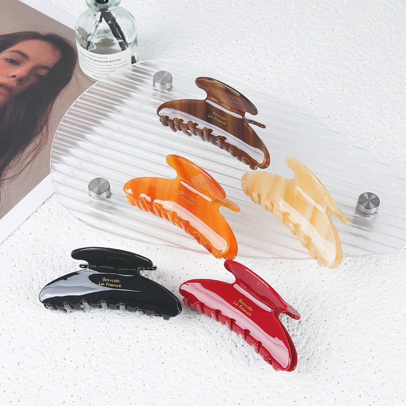 Elegant Acetate hair Claw Large Size Charm Shark hair Clip Women Hair Accessories All-Match Style Headwear