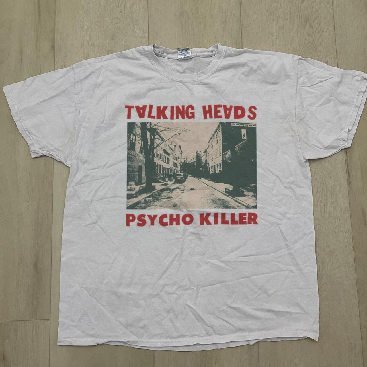 Talking Heads band Psycho Killer White T shirt Unisex tee classic S