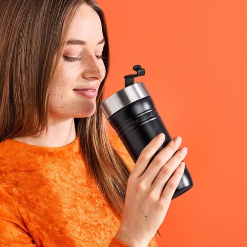 [Red Dot Design Award 2025 Winner] Le Creuset Travel Tumbler/Mug/Water Bottle, 350ml, Shell Pink, Stainless Steel, Vacuum Insulated, Keeps Hot or Cold