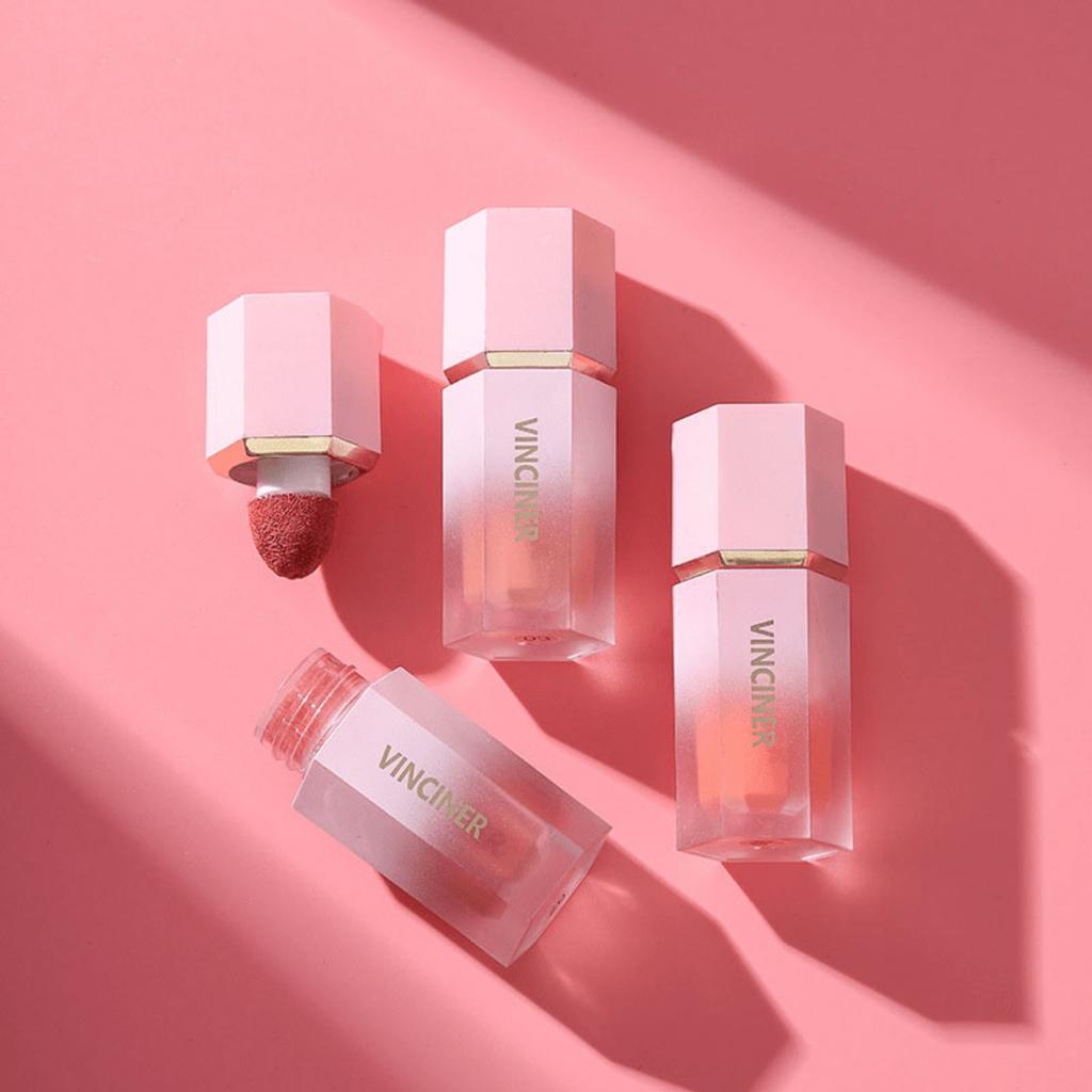 Explosiver 8-Farben Flüssig-Rouge Langanhaltend Matt Seidig Zartes Rouge Natürliche Farbe Make-up Schönheit