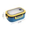 Stackable Bento Box Portable Cute Cartoon Children Lunch Box Double Layer Food Storage Container Eyeglass Bear Thermal Bento Box