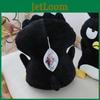 Cartoon Cool Black Penguin Plush Toy With Ultra Soft Short Fur For Kids And Teens