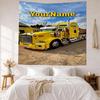 Kw Heavy Trucks Custom Your Name Wall Decor Tapestry Art For Pet Memorial Birthdaywedding Party Backdrop Family Gift