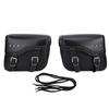 Motorcycle Saddlebags 30L Large Capacity Saddle Bags PU Leather Waterproofing Motorcycle Side Luggage Bags