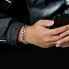 BRĂȚĂRI NOI din Argint Sterling 925 Lanț Lateral Vintage pentru Bărbați Femei Bijuterii Rafinate pentru Studenți Prietenă Accesorii Cadou de Nuntă