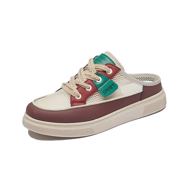 2025 summer little white shoes new female students thick-soled heightening mesh breathable casual board shoes KT283