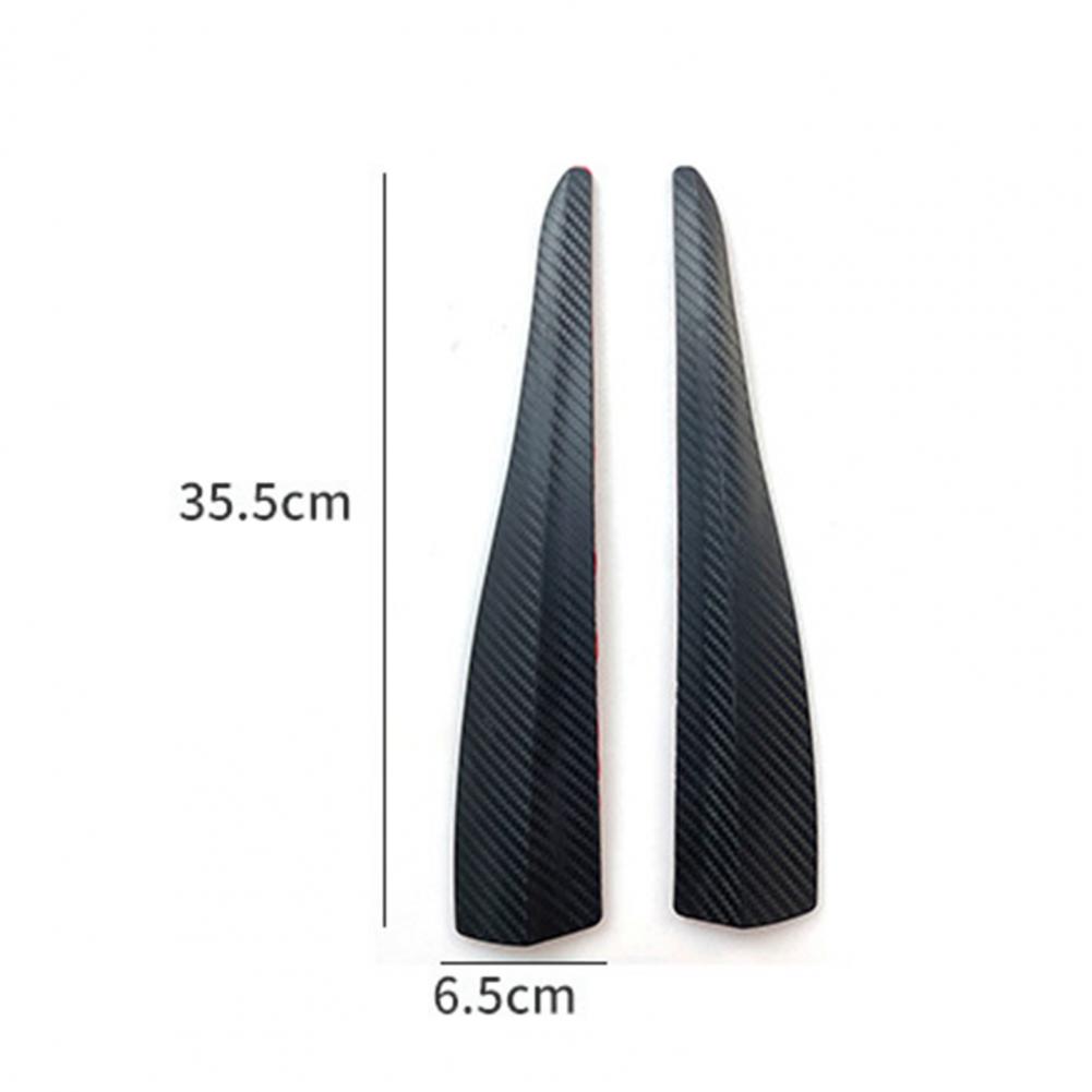 2 Pezzi Protezione Paraurti Misura Piccola/Grande Gomma Antigraffio Universale Auto Striscia Anticollisione Angolo Auto Elastico