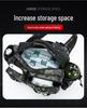 Men's Large Capacity Crossbody Fishing Tackle Bag - Multifunctional Chest Bag for Outdoor Use