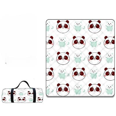 Ultrasonic Picnic Mat Thickened Camping Cartoon Panda Kitten Beach Camping Mat Outdoor Travel Equipment Moisture-proof Mat