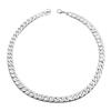 Stylish Simple Men Twist Oblate Wide Chain Necklace