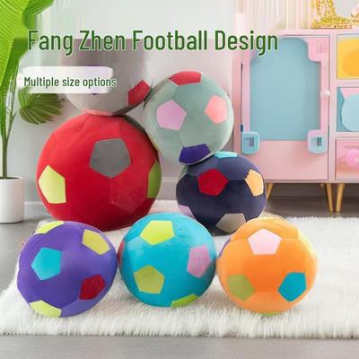 Kreative Fußball-Plüschpuppe: Stoffkissen mit Cartoon-Motiv für die Unterhaltung von Kindern und als Geburtstagsgeschenk