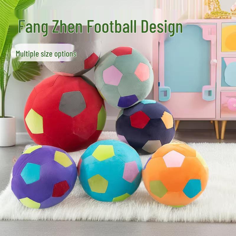 Kreative Fußball-Plüschpuppe: Stoffkissen mit Cartoon-Motiv für die Unterhaltung von Kindern und als Geburtstagsgeschenk