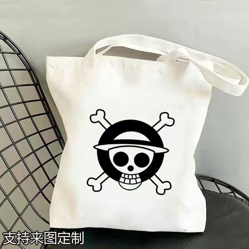 Japan cartoon comics One Piece Student Canvas Bag Large Capacity Study Bag Anime-Style Shoulder Bag 0029