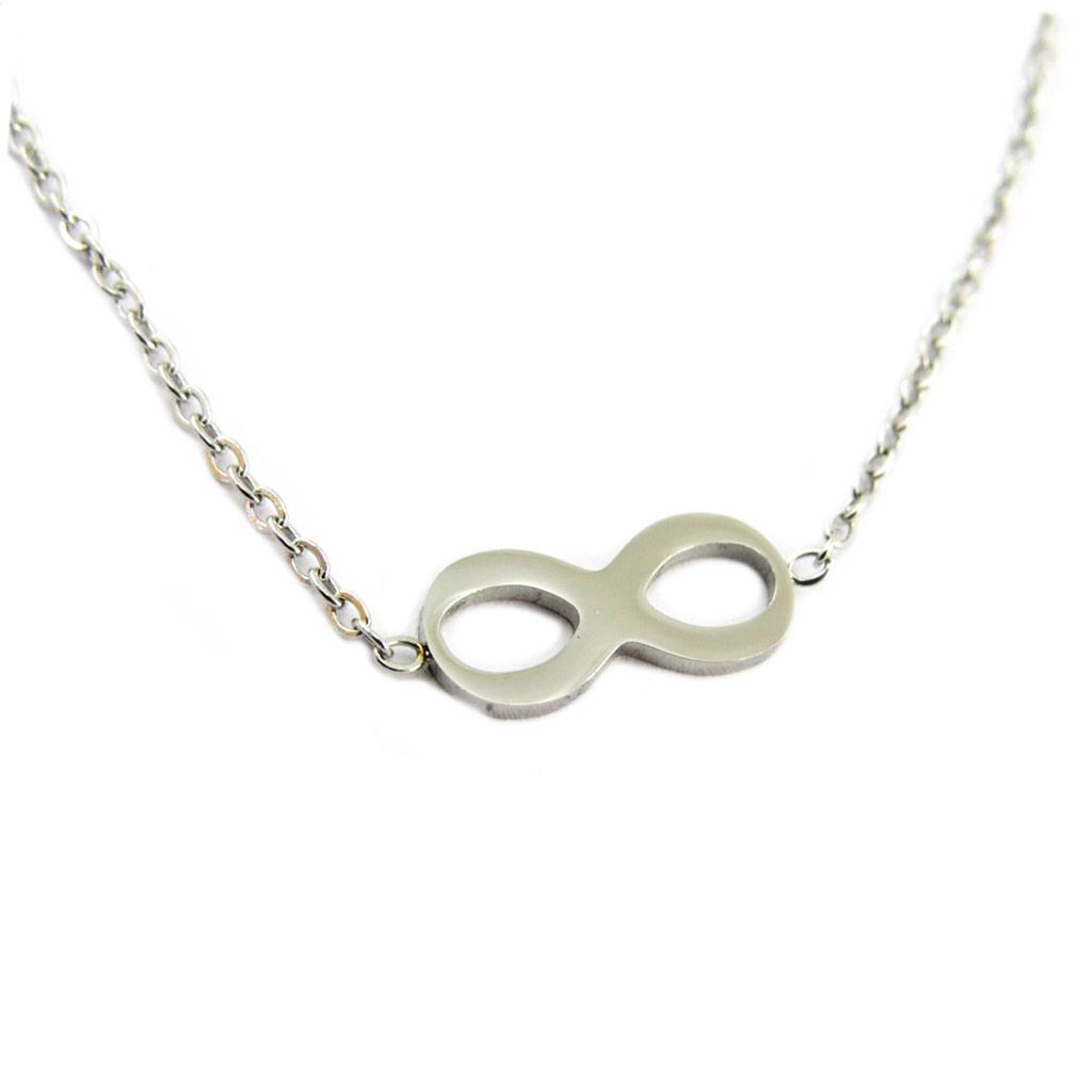 Les Trésors De Lily [P9156] - Pulsera acero 'Infinito' plateada - 11x5 mm