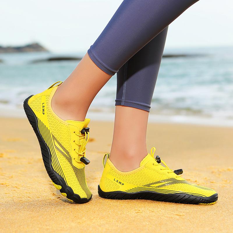Barefoot Beach Wading Sneakers Unisex Breathable Quick Dry Aquatic Shoes Light Non-slip Water Sports Shoes for Surfing Boating