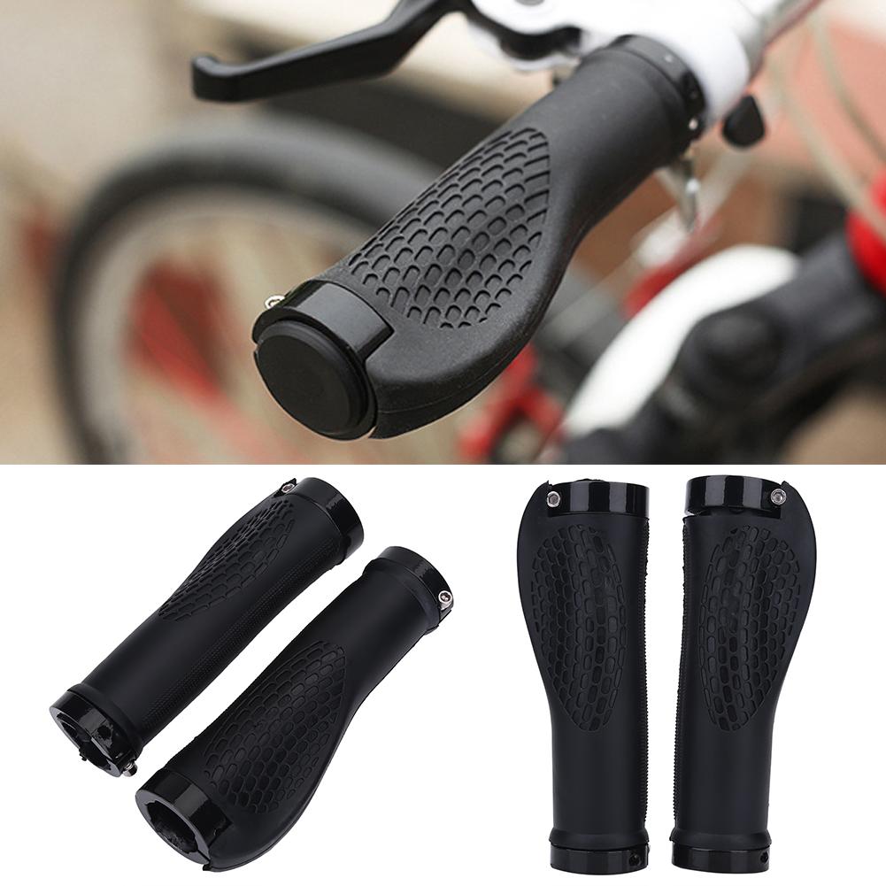 1Pair  Bicycle Anti Slip Handlebar Grips Cycling Bike Handle Cover Grip(Black)