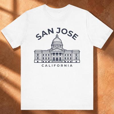 San Jose Ca T-Shirt Unisex - California Travel Souvenir Shirt Gift For Women & Men