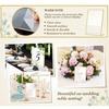 6/12pcs Acrylic Gold Sign Holder Picture Frames Table Number Holders For Wedding Office Store Restaurant Art Photos Display