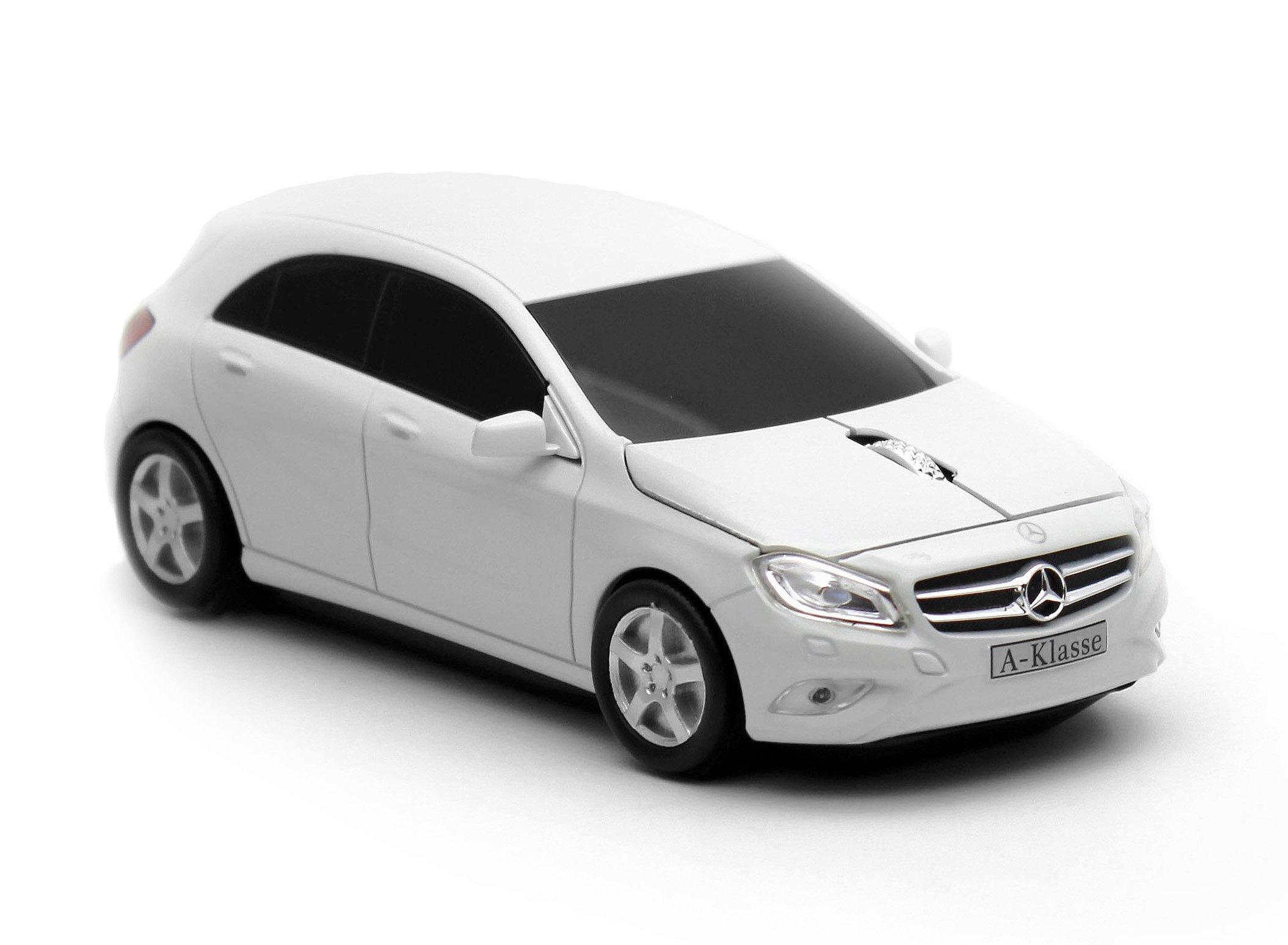 

[Cassette Car Mouse] Mercedes Benz A-Class Wireless Mouse, C White (with receiver)