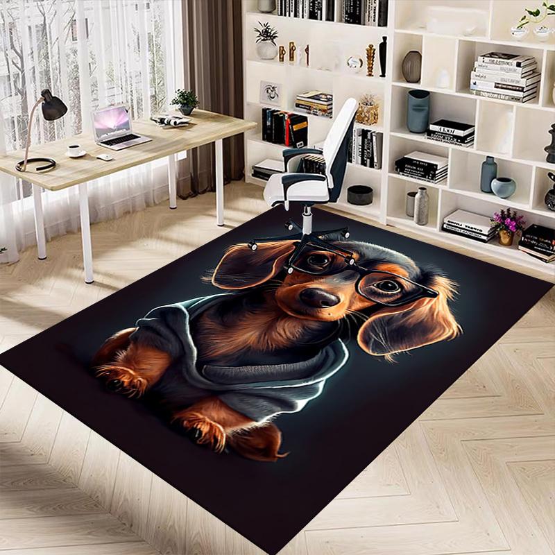 1PC Dog Glasses Extra Large Non Slip Floor carpet, Office, family, bedroom, Studio Large Area Rug Indoor Rugs