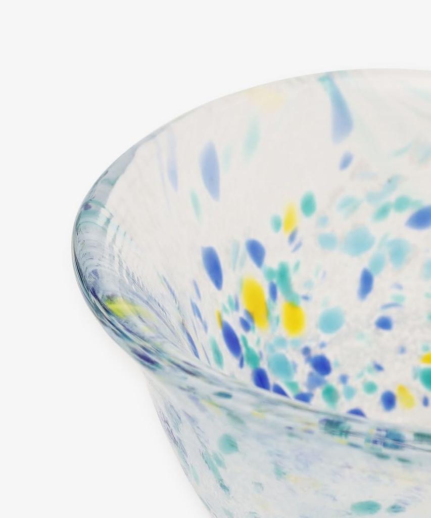 Afternoon Tea Living: Pair of Edo Glass Sake Cups (JG25) In Blue