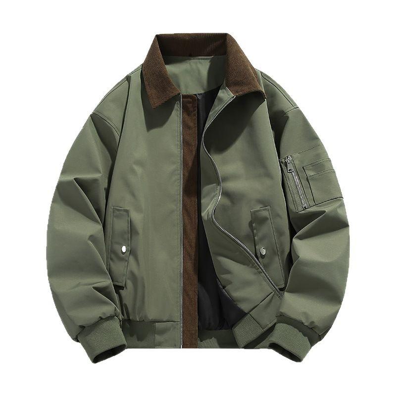 Spring and Autumn New Men's Lapel Jacket Korean Style Fashion Sports and Casual Suit Tops Handsome