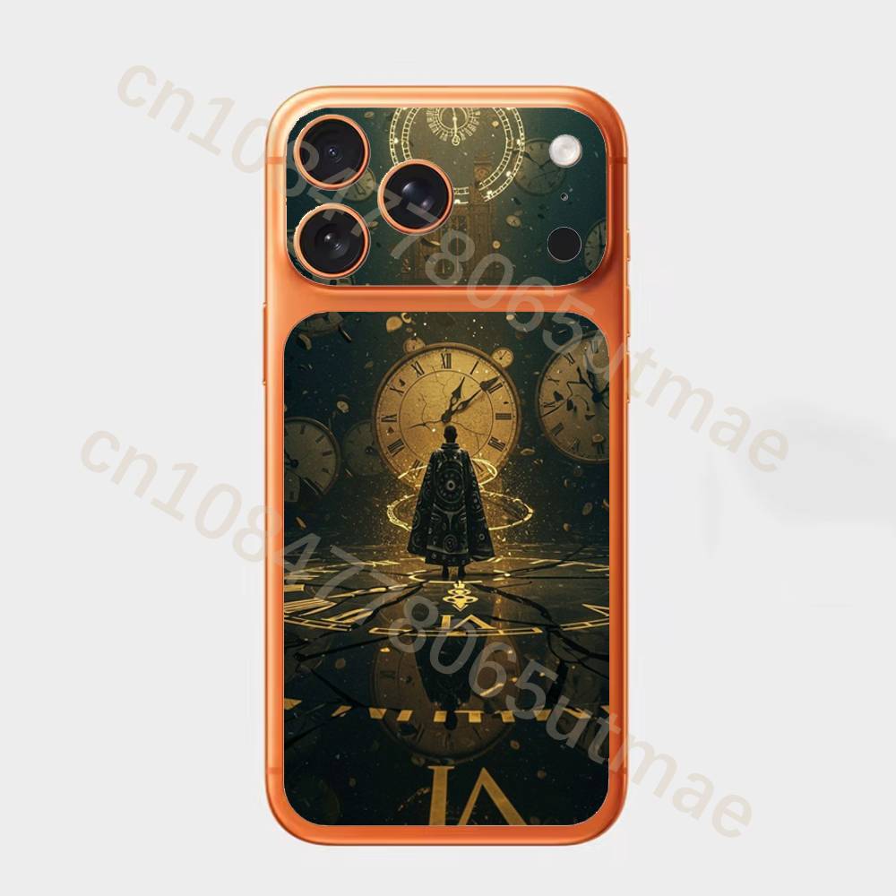 

The Clock For Apple iPhone 17Pro,17Pro Max Battry Back Cover with Camera Decal Skin Rear Protective Sticker Film iPhone17pro