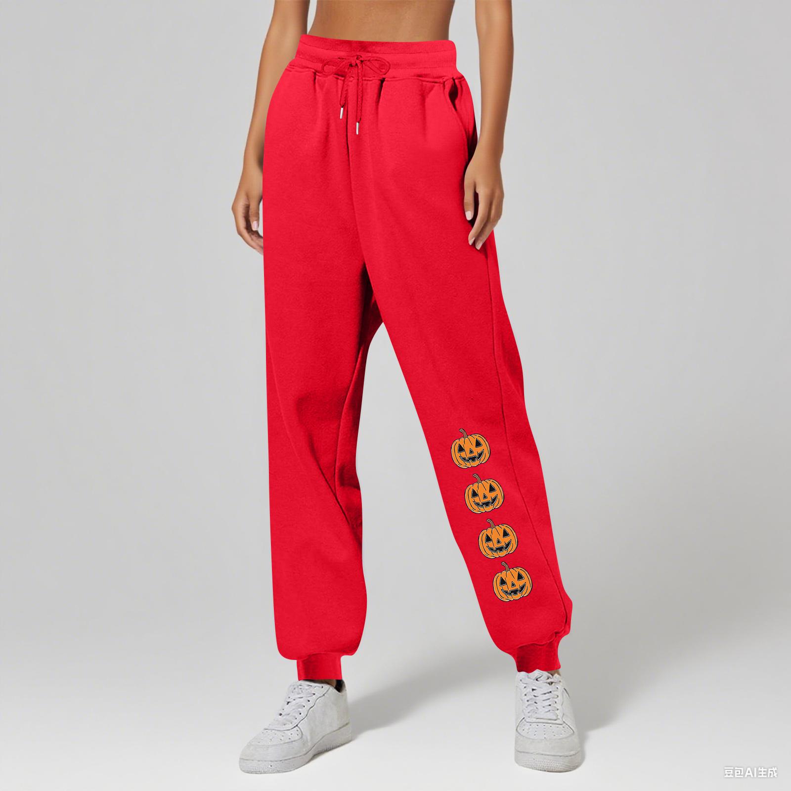 

Ladies Printed Unisex Casual Pocket Drawstring Pants XXL