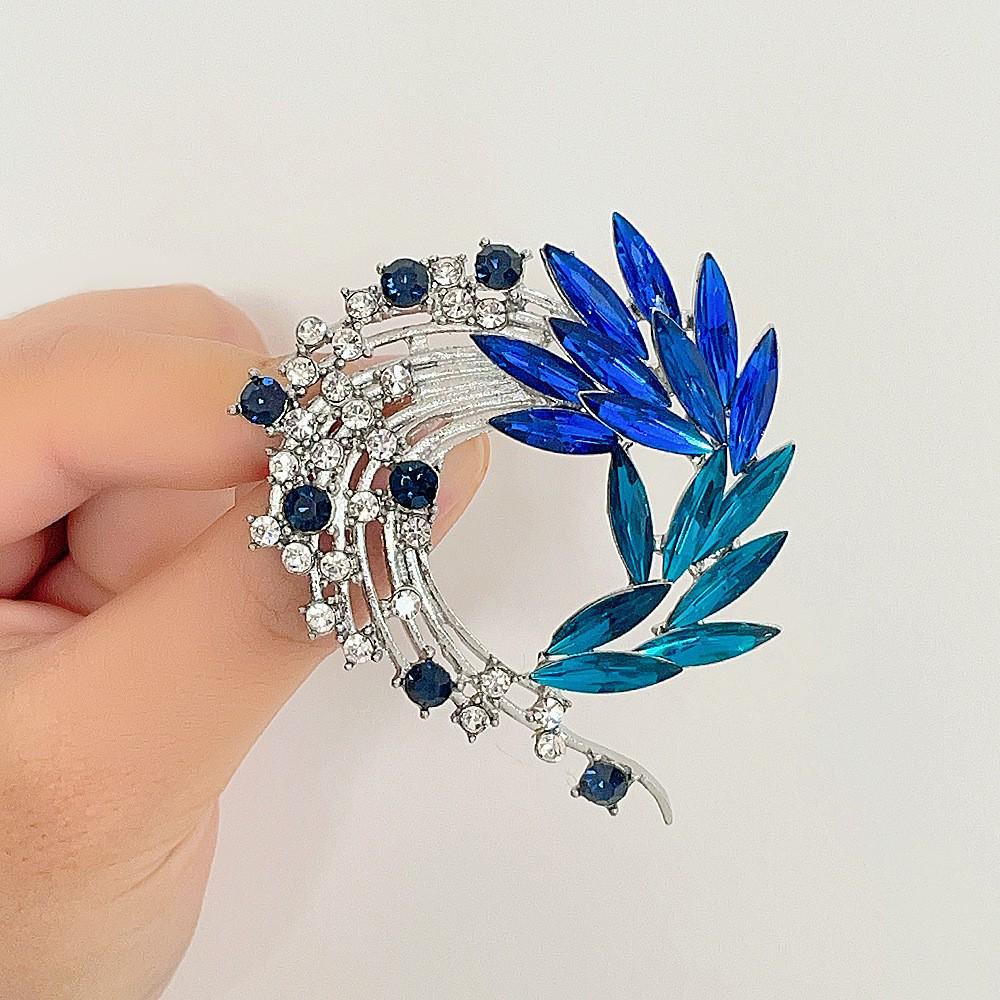 High-End Pearl & Rhinestone Butterfly Brooch for Women's Fashion Suits and Scarves